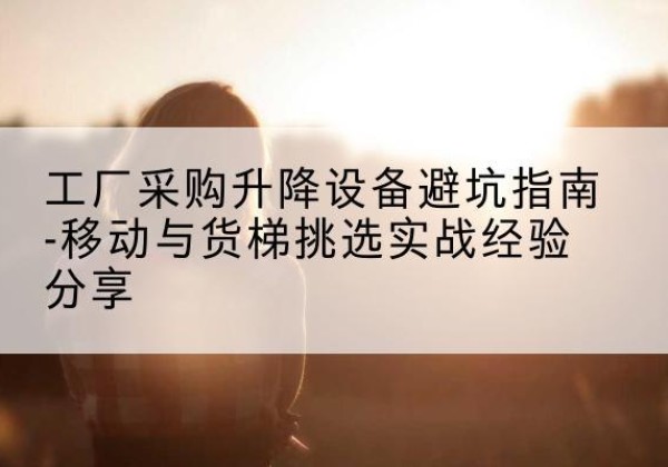 兴文移动式升降机怎么选-工厂采购升降设备避坑指南-移动与货梯挑选实战经验分享